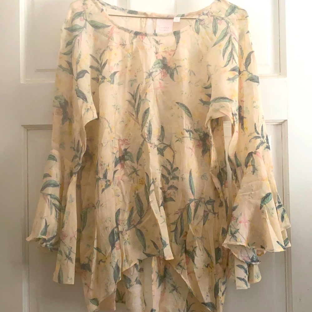 Pretty spring floral blouse